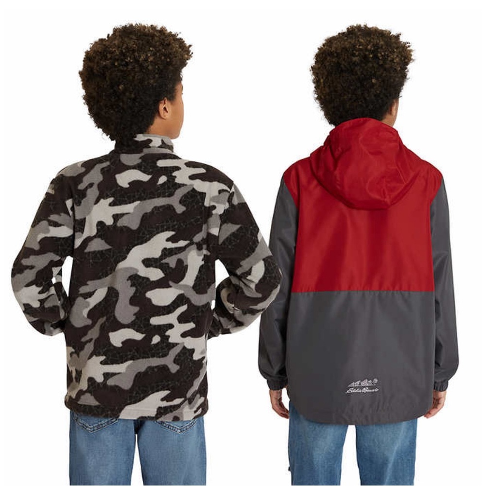 Eddie Bauer Boy’s Youth 3 in 1 Red Jacket Coat Size 10/12 NEW - Picture 7 of 9